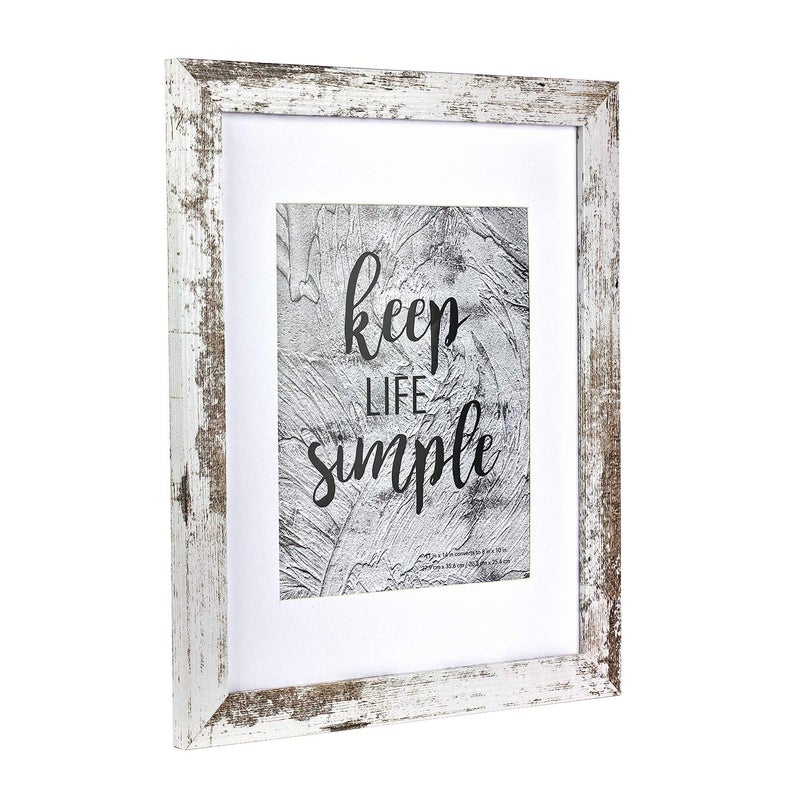 kennethan 11x14 White Picture Frame - Made to Display Pictures 8x10 with Mat or 11x14 Without Mat - Wide Molding - Wall Mounting Display for Home, Office,Gallery,Holiday with Photos, Posters - Image 1